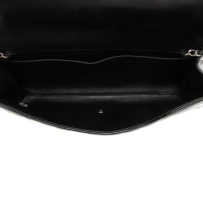 Chanel Patent Leather Classic Chain Flap Clutch