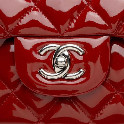 Chanel Patent Leather Classic Jumbo Double Flap Bag