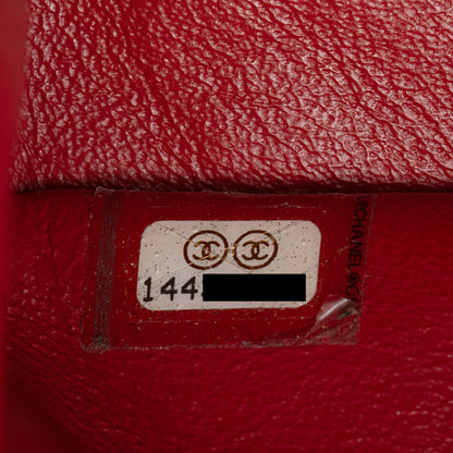 Chanel Patent Leather Classic Jumbo Double Flap Bag (SHF-Sit8OS)