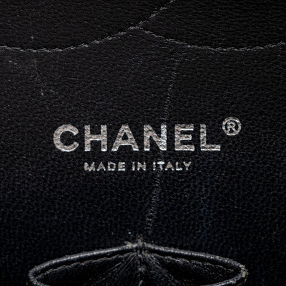 Chanel Patent Leather Classic Jumbo Double Flap Bag (SHF-zuaFhW)