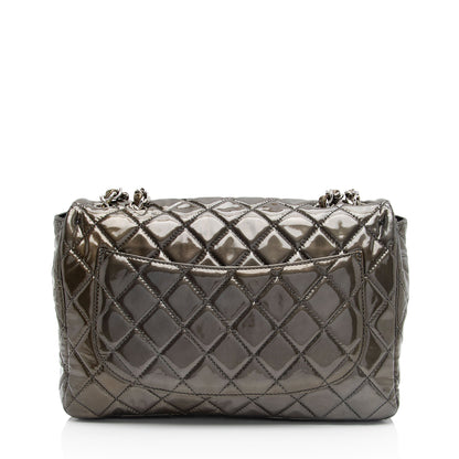 Chanel Patent Leather Classic Jumbo Single Flap Bag (SHF-j2Ye52)