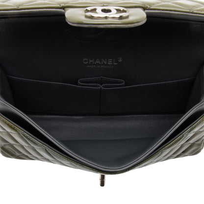 Chanel Patent Leather Classic Medium Double Flap Bag