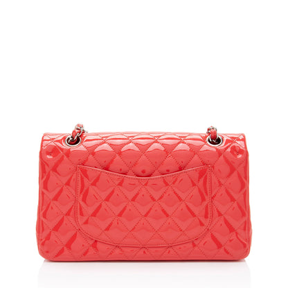 Chanel Patent Leather Classic Medium Double Flap Bag (SHF-96viXO)