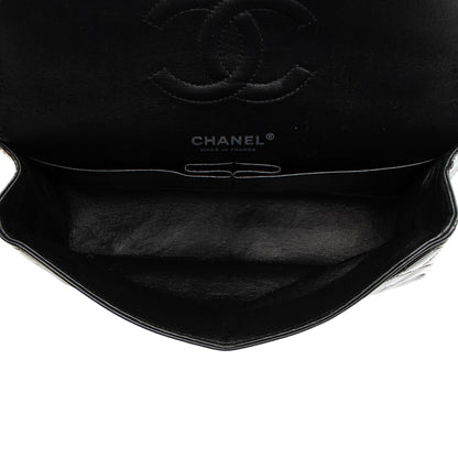 Chanel Patent Leather Classic Medium Double Flap Bag (SHF-XaMpG8)