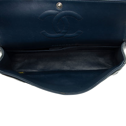 Chanel Patent Leather Classic Medium Double Flap Bag (SHF-lLuqxa)