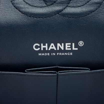 Chanel Patent Leather Classic Medium Double Flap Bag (SHF-lLuqxa)