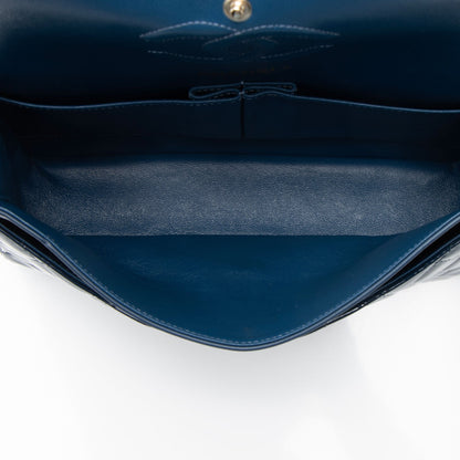 Chanel Patent Leather Classic Medium Double Flap Bag