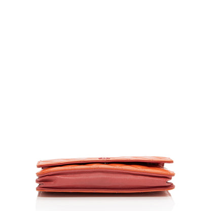 Chanel Patent Leather Classic Wallet on Chain (SHF-JIB4Sf)