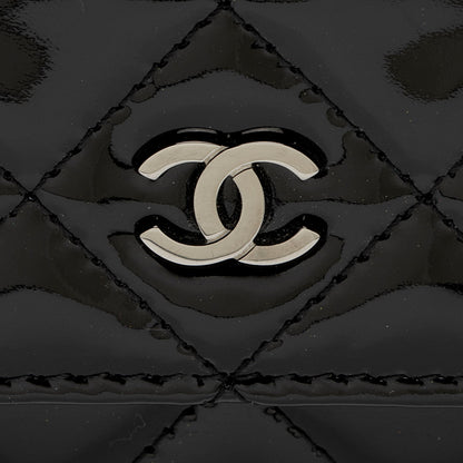 Chanel Patent Leather Classic Wallet on Chain (SHF-8fowjN)