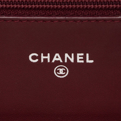 Chanel Patent Leather Classic Wallet on Chain (SHF-toY5Wd)