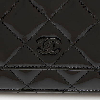 Chanel Patent Leather Classic Wallet on Chain