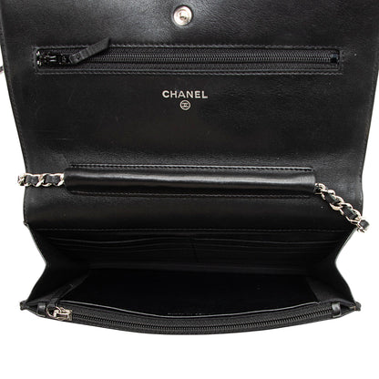 Chanel Patent Leather Classic Wallet on Chain