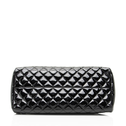 Chanel Patent Leather Just Mademoiselle Bowler Bag