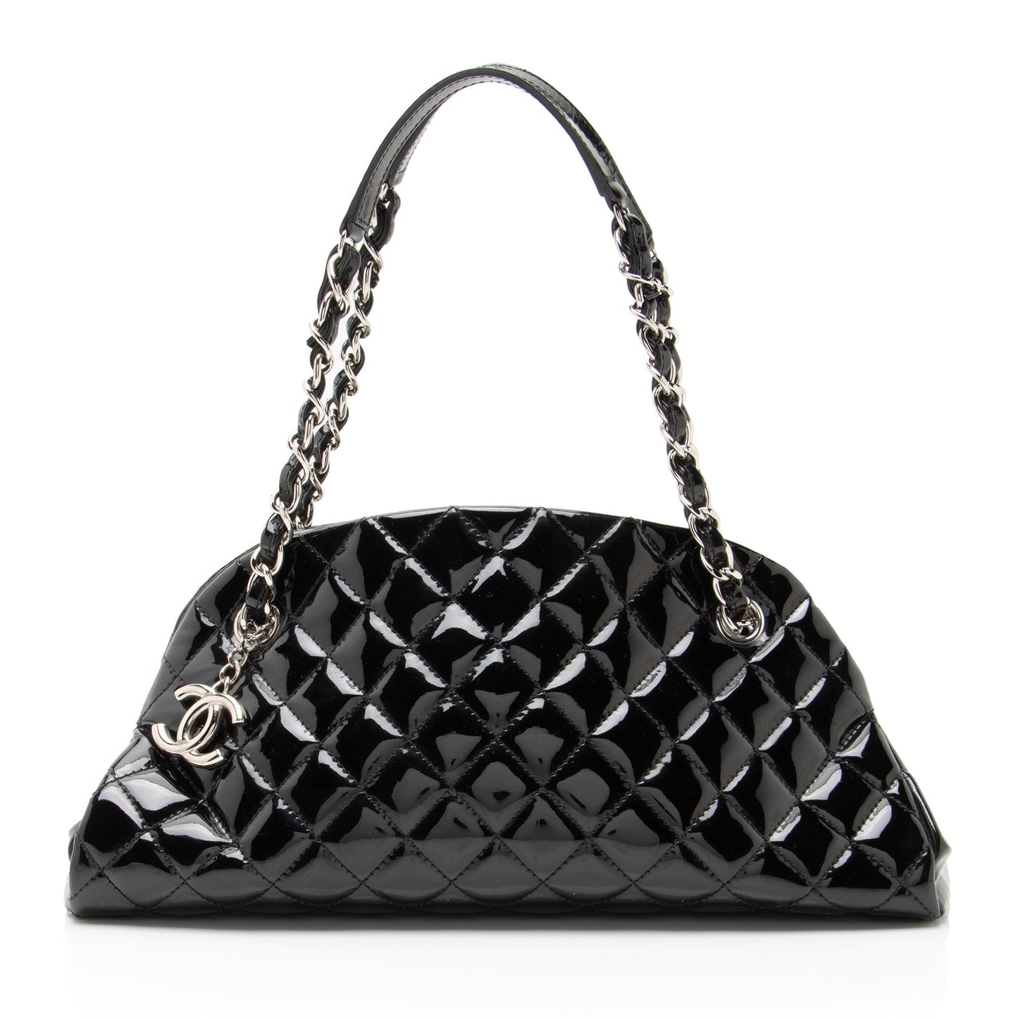 Chanel Patent Leather Just Mademoiselle Bowler Bag