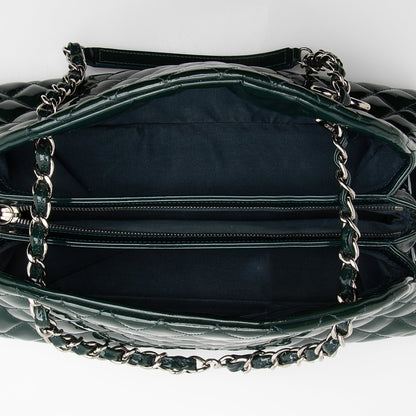 Chanel Patent Leather Just Mademoiselle Bowler Satchel (SHF-22492)