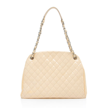 Chanel Patent Leather Just Mademoiselle Large Bowler Bag