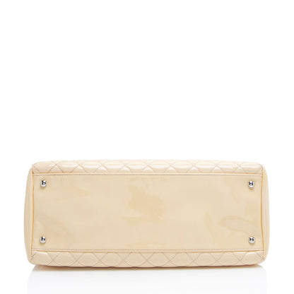 Chanel Patent Leather Just Mademoiselle Large Bowler Bag