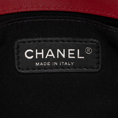 Chanel Patent Leather Plexiglass Old Medium Boy Bag