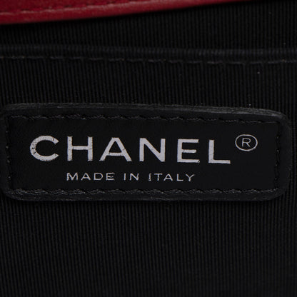 Chanel Patent Leather Plexiglass Old Medium Boy Bag (SHF-yQ51Dn)