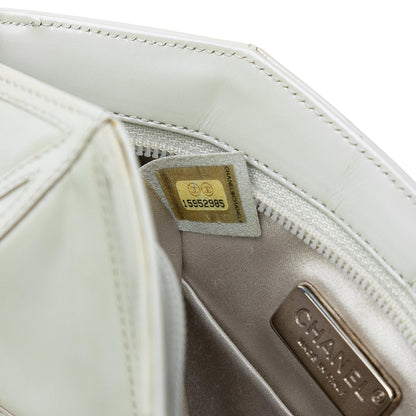 Chanel Pearlescent Lambskin Midnight Swim Wristlet Clutch