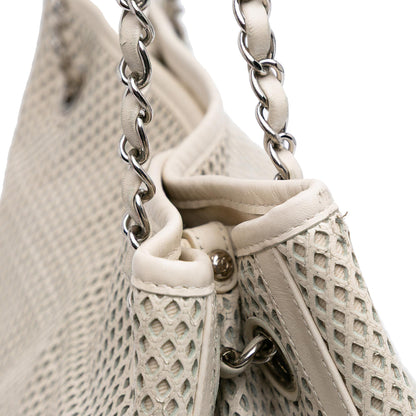 Chanel Perforated Calfskin Up In The Air North South Tote