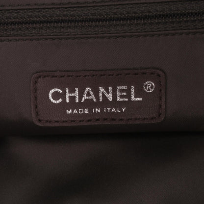 Chanel Perforated Crackled Metallic Calfskin Drill Tote