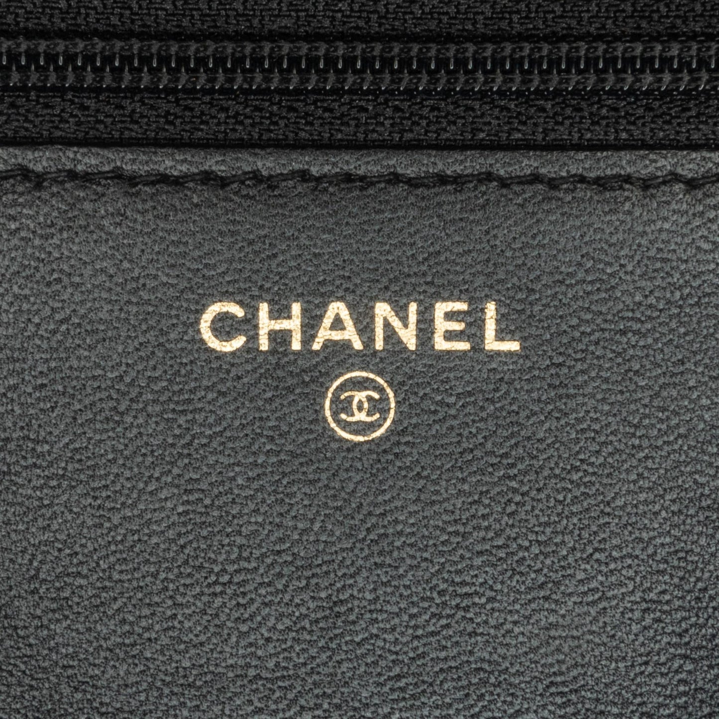 Chanel Pleated Crumpled Chevron Le Boy Wallet On Chain