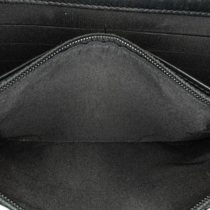 Chanel Pleated Crumpled Chevron Le Boy Wallet On Chain