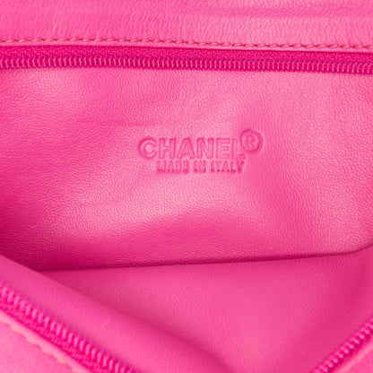 Chanel Pony Hair Logo Chain Pochette