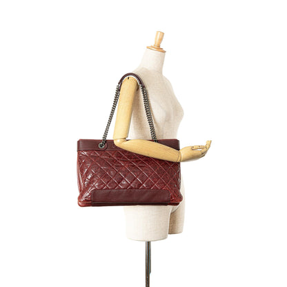 Chanel Quilted Aged Calfskin East West Tote