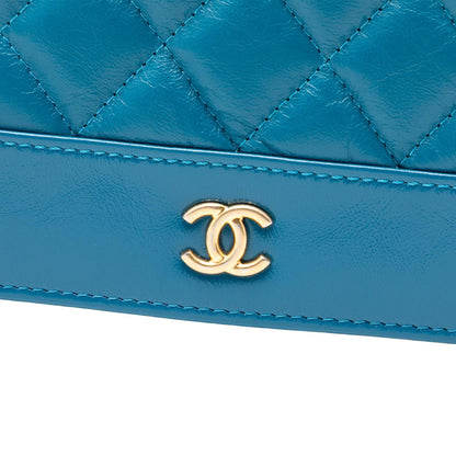 Chanel Quilted Aged Calfskin Gabrielle Wallet On Chain