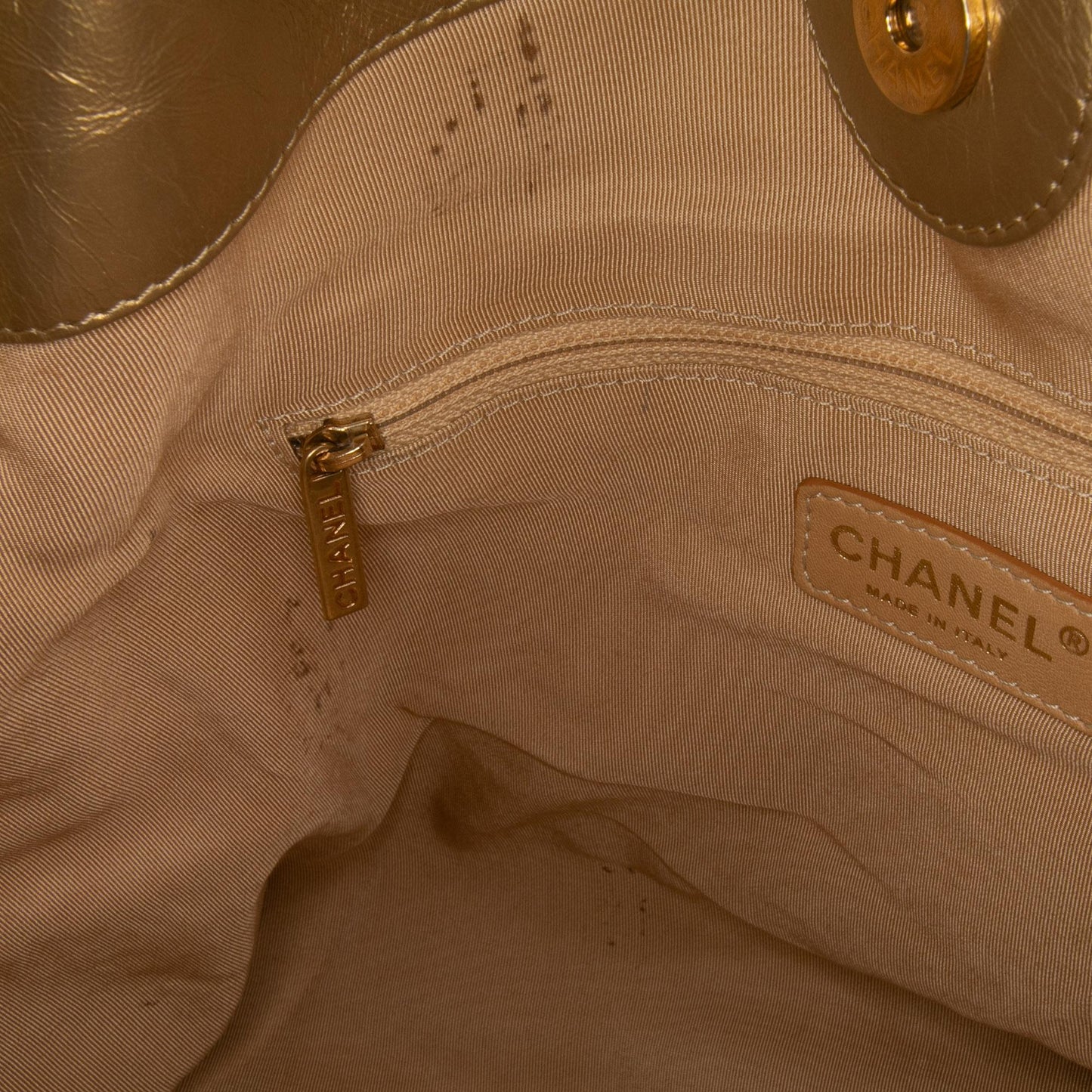 Chanel Quilted Calfskin Ca D'Oro Tote