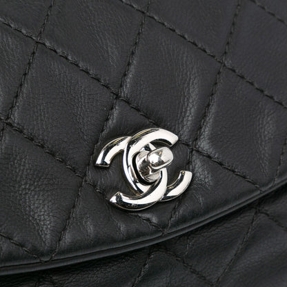 Chanel Quilted Calfskin Curvy Flap