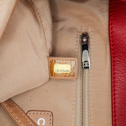 Chanel Quilted Caviar Expandable Zip Tote