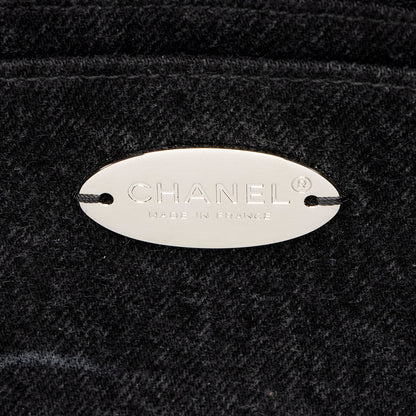 Chanel Quilted Denim CC Jumbo Single Flap Bag