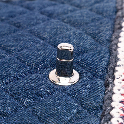 Chanel Quilted Denim Classic Single Flap