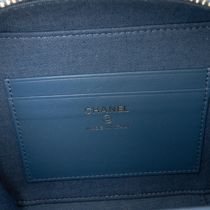 Chanel Quilted Denim Pearl Crush Camera Bag