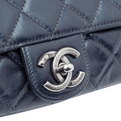 Chanel Quilted Glazed Calfskin Coco Pleats Flap