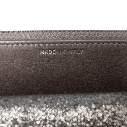 Chanel Quilted Iridescent Lambskin Tartan Button Wallet On Chain