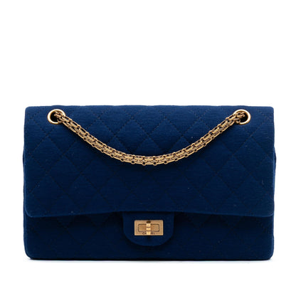 Chanel Quilted Jersey Reissue 2.55 Double Flap 226