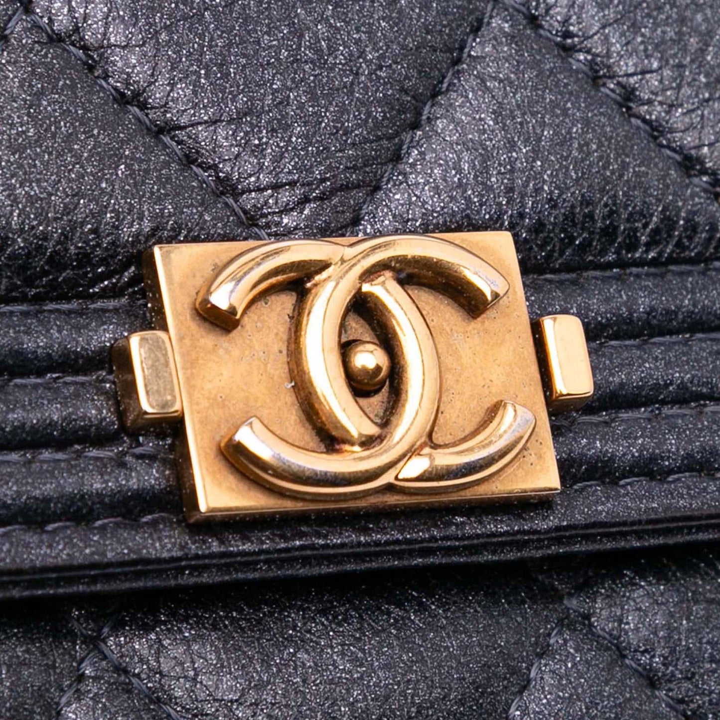 Chanel Quilted Lambskin Boy Wallet On Chain