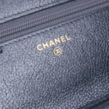 Chanel Quilted Lambskin Boy Wallet On Chain
