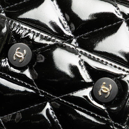 Chanel Quilted Patent Leather Box Handbag