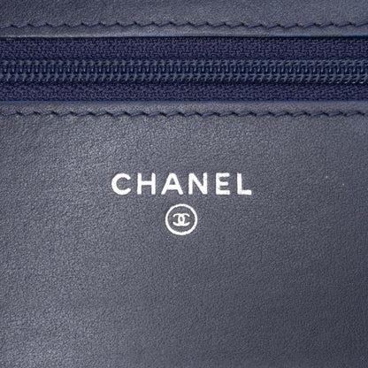 Chanel Quilted Tweed and Calfskin Gabrielle Wallet On Chain