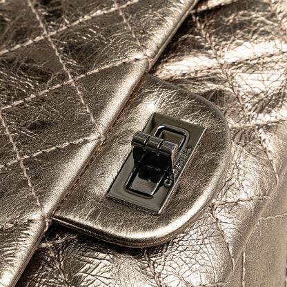 Chanel Reissue 2.55 Aged Metallic Calfskin Double Flap 225