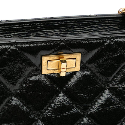 Chanel Reissue 2.55 Glazed Crackled Calfskin Shopping Bag