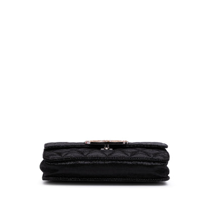 Chanel Sequined Goatskin CC Crystal Wallet On Chain