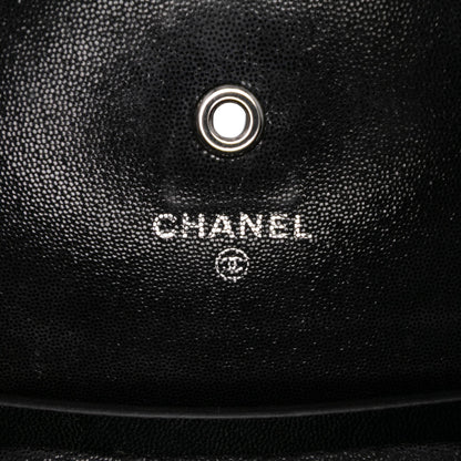 Chanel Sequined Goatskin CC Crystal Wallet On Chain