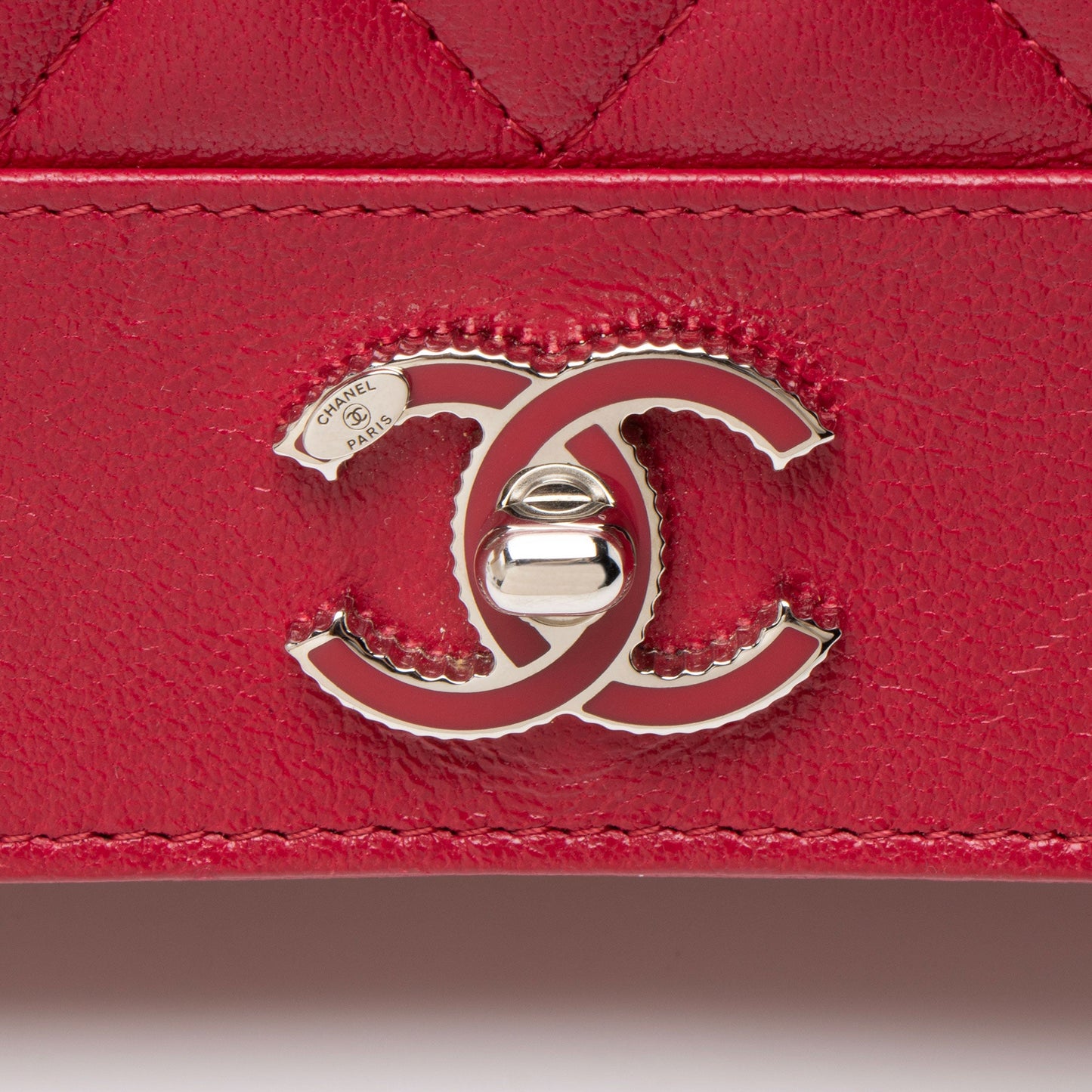 Chanel Sheepskin Mademoiselle Vintage Wallet on Chain