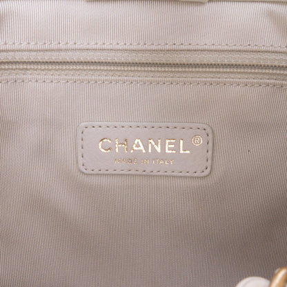 Chanel Shiny Aged Calfskin North South Shopping Tote